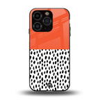 nostalgic tangerine back phone cover | glass case for iphone 13 pro