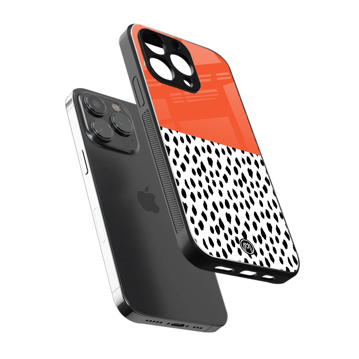 nostalgic tangerine back phone cover | glass case for iphone 13 pro