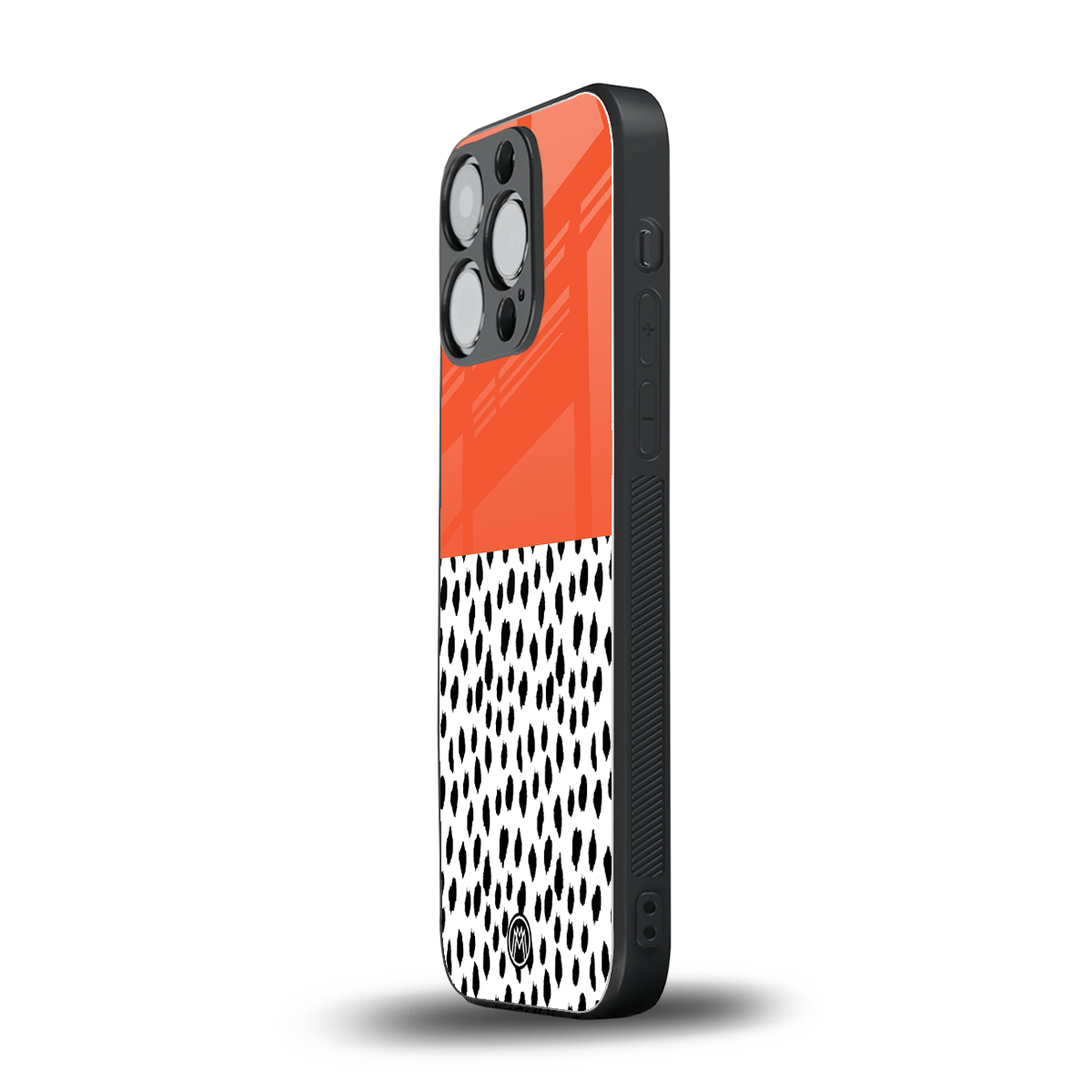 nostalgic tangerine back phone cover | glass case for iphone 13 pro