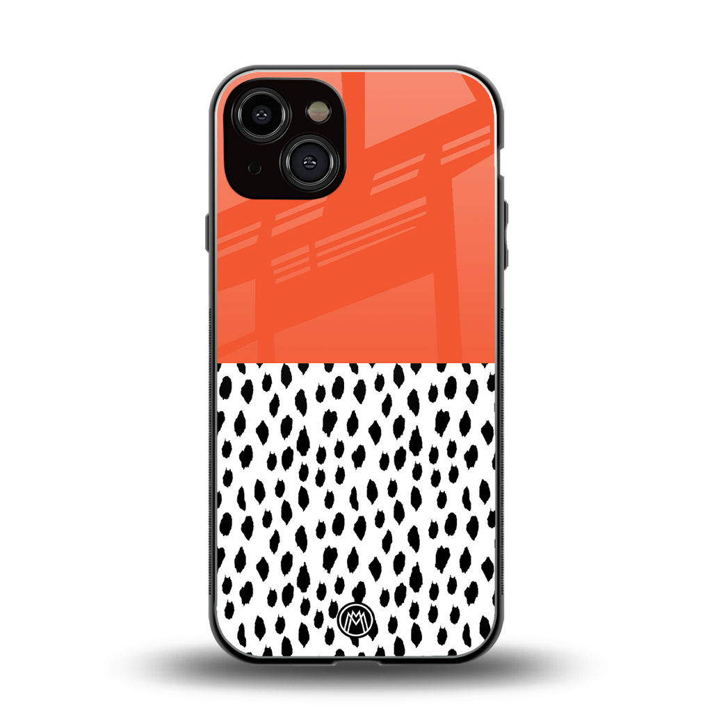 nostalgic tangerine back phone cover | glass case for iphone 13
