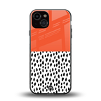 nostalgic tangerine back phone cover | glass case for iphone 13