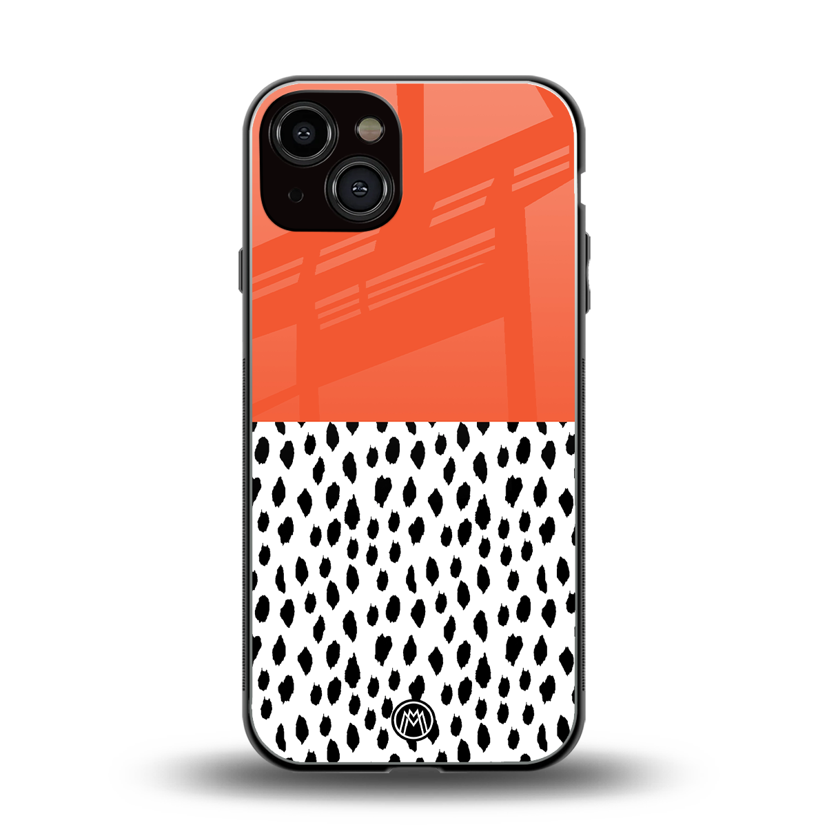 nostalgic tangerine back phone cover | glass case for iphone 13