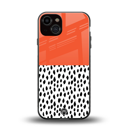 nostalgic tangerine back phone cover | glass case for iphone 13
