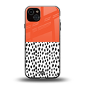 nostalgic tangerine back phone cover | glass case for iphone 14 plus