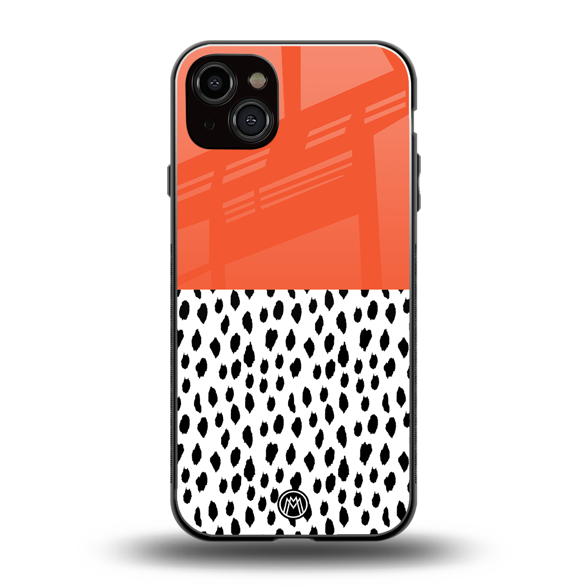 nostalgic tangerine back phone cover | glass case for iphone 14 plus