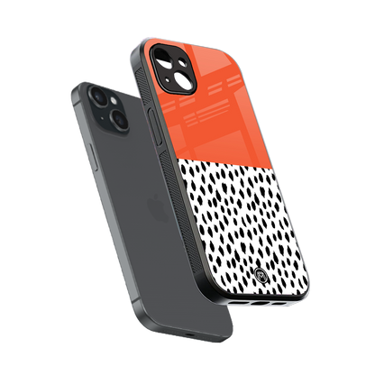 nostalgic tangerine back phone cover | glass case for iphone 14 plus