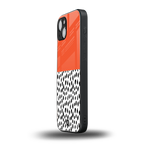nostalgic tangerine back phone cover | glass case for iphone 14 plus