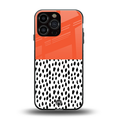 nostalgic tangerine back phone cover | glass case for iphone 14 pro max