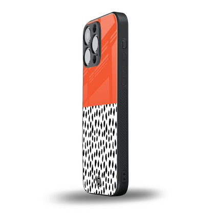 nostalgic tangerine back phone cover | glass case for iphone 14 pro max