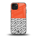 nostalgic tangerine back phone cover | glass case for iphone 15