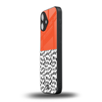 nostalgic tangerine back phone cover | glass case for iphone 16 plus