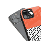 nostalgic tangerine back phone cover | glass case for iphone 13 mini