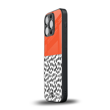 nostalgic tangerine back phone cover | glass case for iphone 16 pro