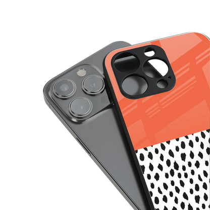 nostalgic tangerine back phone cover | glass case for iphone 16