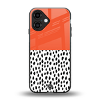 nostalgic tangerine back phone cover | glass case for iphone 16