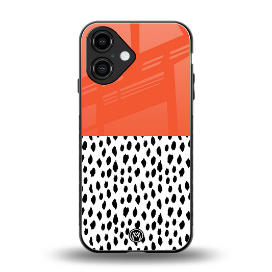 nostalgic tangerine back phone cover | glass case for iphone 16