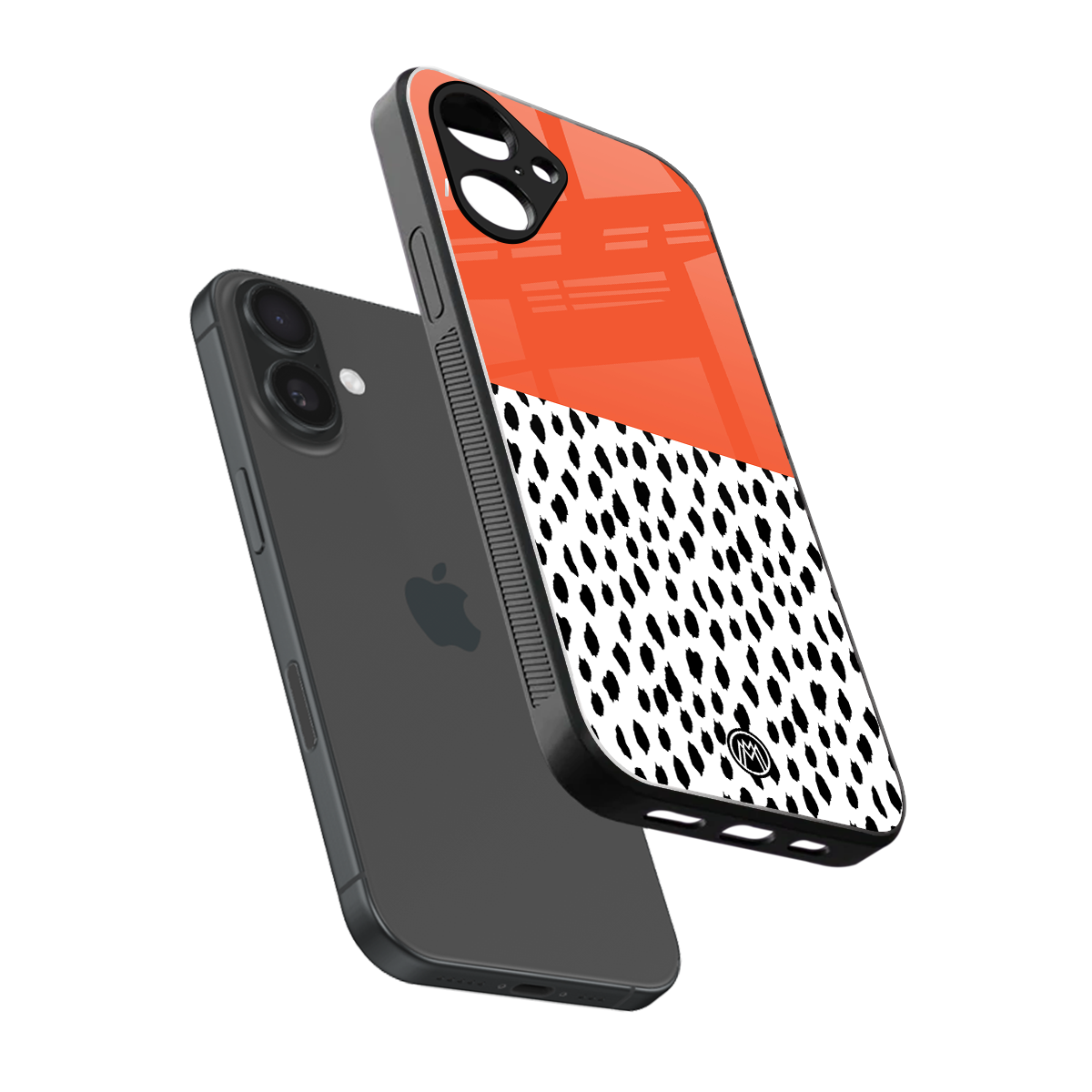 nostalgic tangerine back phone cover | glass case for iphone 16