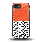 nostalgic tangerine back phone cover | glass case for iphone 16e