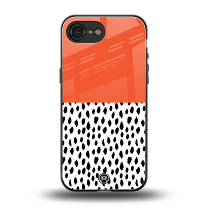 nostalgic tangerine back phone cover | glass case for iphone 16e