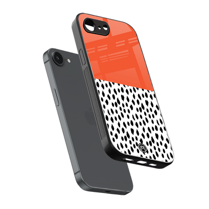 nostalgic tangerine back phone cover | glass case for iphone 16e