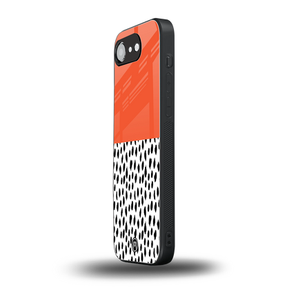 nostalgic tangerine back phone cover | glass case for iphone 16e