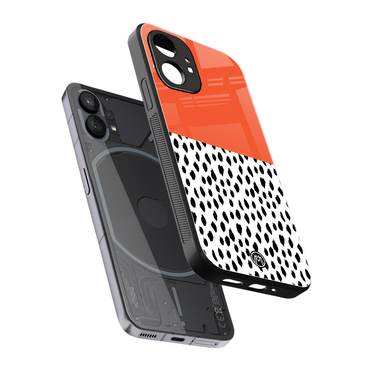 nostalgic tangerine back phone cover | glass case for nothing phone 1