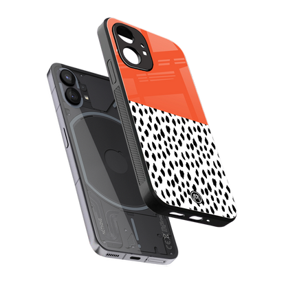 nostalgic tangerine back phone cover | glass case for nothing phone 1