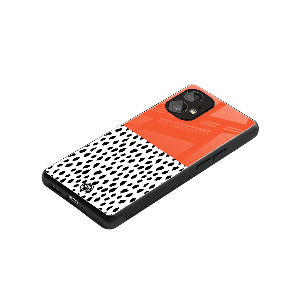 nostalgic tangerine back phone cover | glass case for nothing phone 1