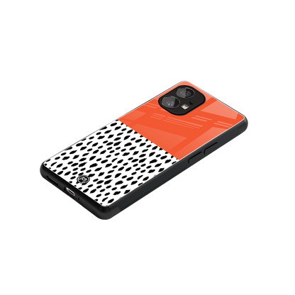 nostalgic tangerine back phone cover | glass case for nothing phone 1
