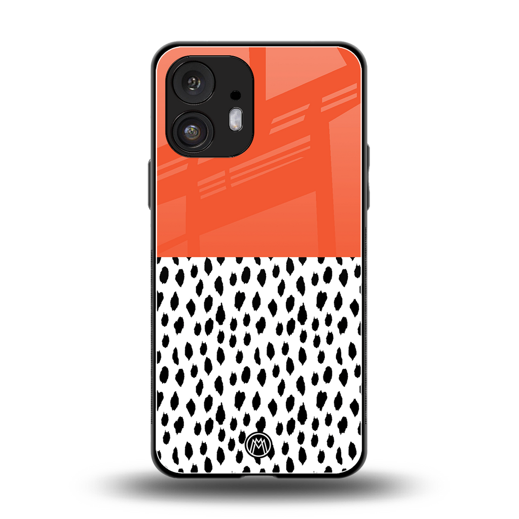 nostalgic tangerine back phone cover | glass case for nothing phone 2