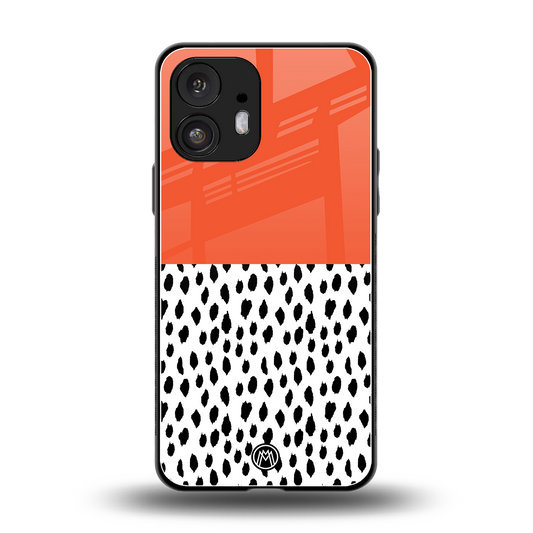 nostalgic tangerine back phone cover | glass case for nothing phone 2