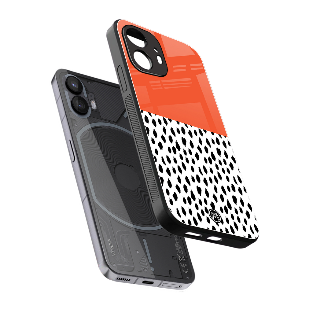 nostalgic tangerine back phone cover | glass case for nothing phone 2