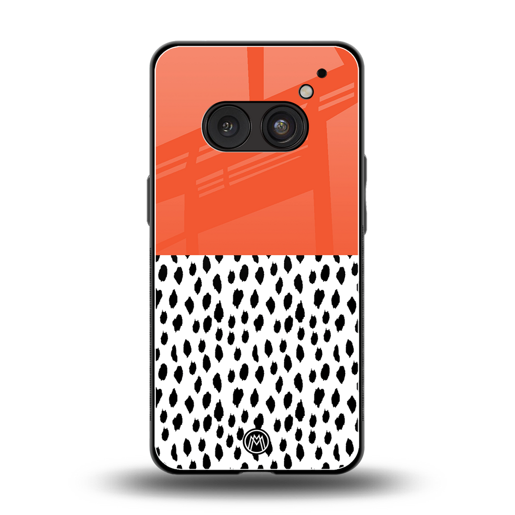 nostalgic tangerine back phone cover | glass case for nothing phone 2a