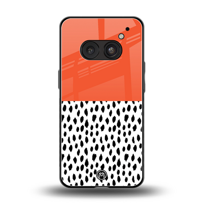 nostalgic tangerine back phone cover | glass case for nothing phone 2a