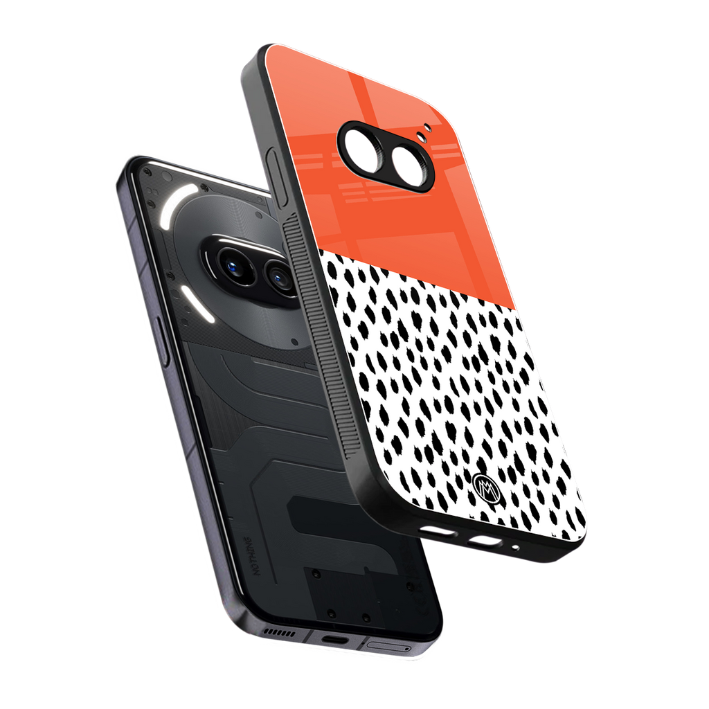 nostalgic tangerine back phone cover | glass case for nothing phone 2a