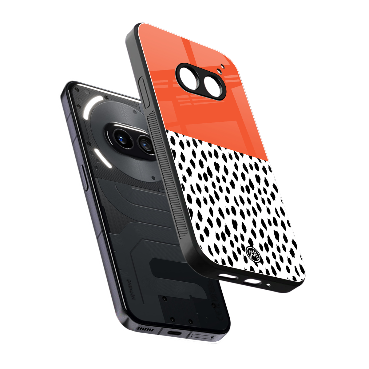 nostalgic tangerine back phone cover | glass case for nothing phone 2a