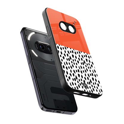 nostalgic tangerine back phone cover | glass case for nothing phone 2a