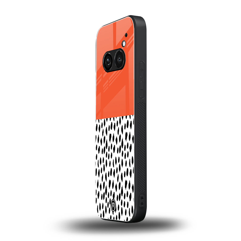 nostalgic tangerine back phone cover | glass case for nothing phone 2a