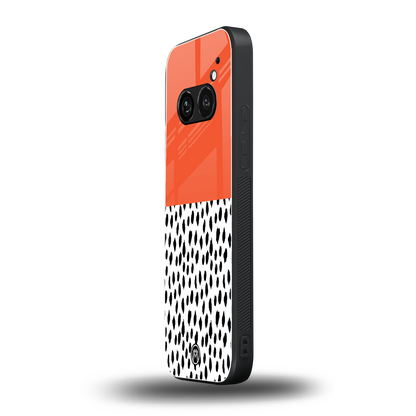 nostalgic tangerine back phone cover | glass case for nothing phone 2a
