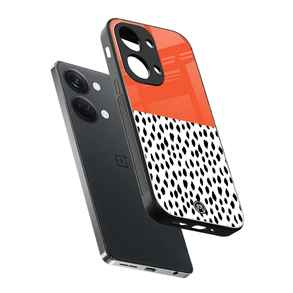 nostalgic tangerine back phone cover | glass case for oneplus nord 3