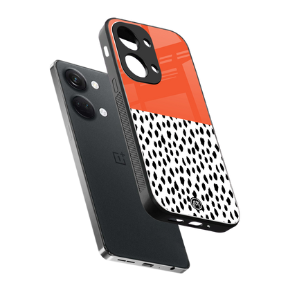 nostalgic tangerine back phone cover | glass case for oneplus nord 3