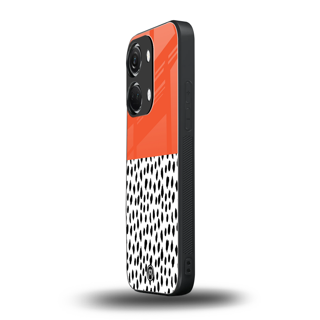 nostalgic tangerine back phone cover | glass case for oneplus nord 3