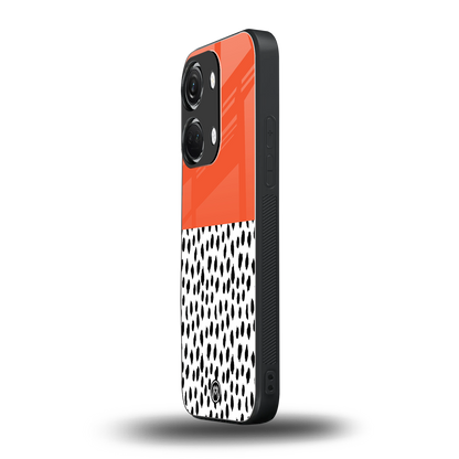 nostalgic tangerine back phone cover | glass case for oneplus nord 3