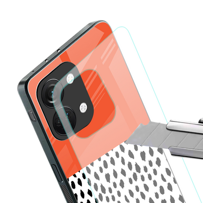 nostalgic tangerine back phone cover | glass case for oneplus nord 3