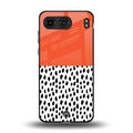 nostalgic tangerine back phone cover | glass case for oneplus nord 4