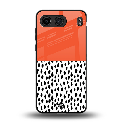 nostalgic tangerine back phone cover | glass case for oneplus nord 4