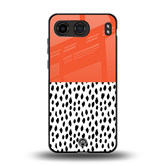 nostalgic tangerine back phone cover | glass case for oneplus nord 4