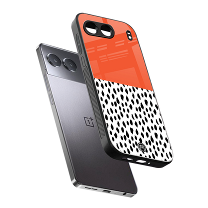 nostalgic tangerine back phone cover | glass case for oneplus nord 4