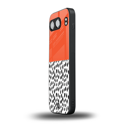 nostalgic tangerine back phone cover | glass case for oneplus nord 4