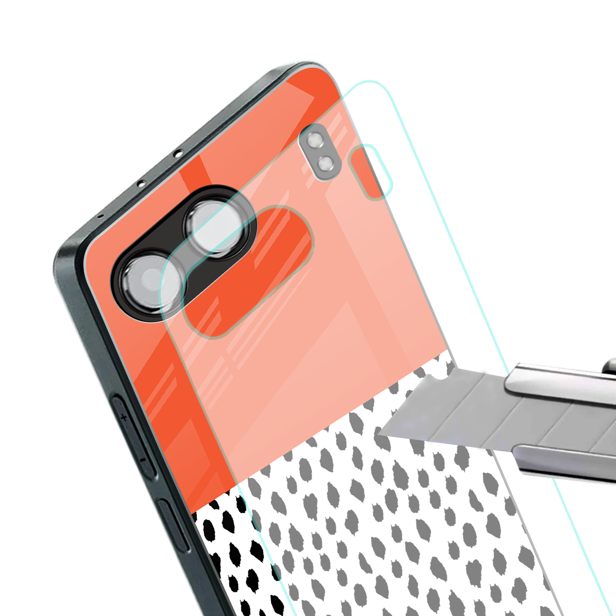 nostalgic tangerine back phone cover | glass case for oneplus nord 4